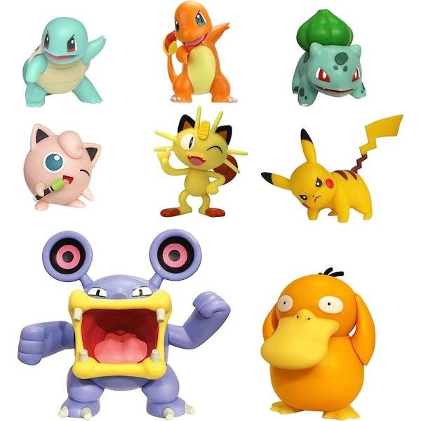 JASWAR POKEMON BATTLE FIGURE MULTI 8PACK 2&3" - PKW2542