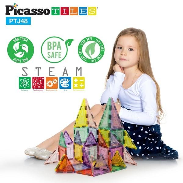 PICASSO MAGNETIC PASTEL GLITTER 48PCS - PTJ48