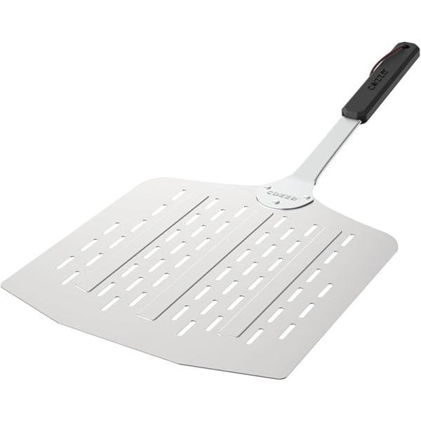 Cozze Cozze® pizza peel rotary stainless steel, with TRP handle, LFGB approved,76 x 18 x 2 cm 90323