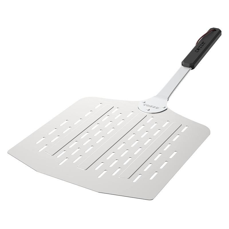 Cozze Cozze® stainless steel pizza paddle with holes, aluminium,LFGB approved, 66 x 30 x 30 cm 90376