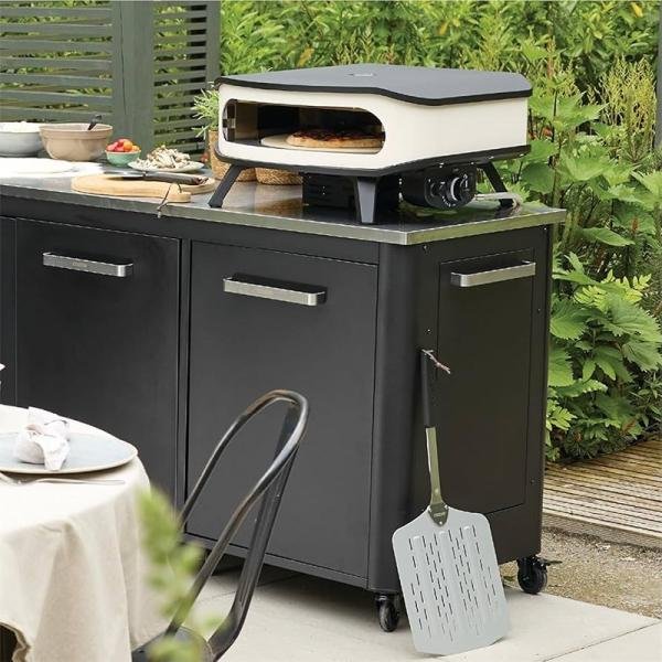 Cozze Cozze® 17" gas pizza oven, rotating pizzastonewith thermometer and LED light 90426