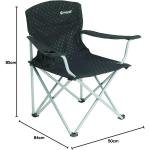 OUTWELL FOLDING CAMPING CHAIR CATAMARCA BLACK - 470325