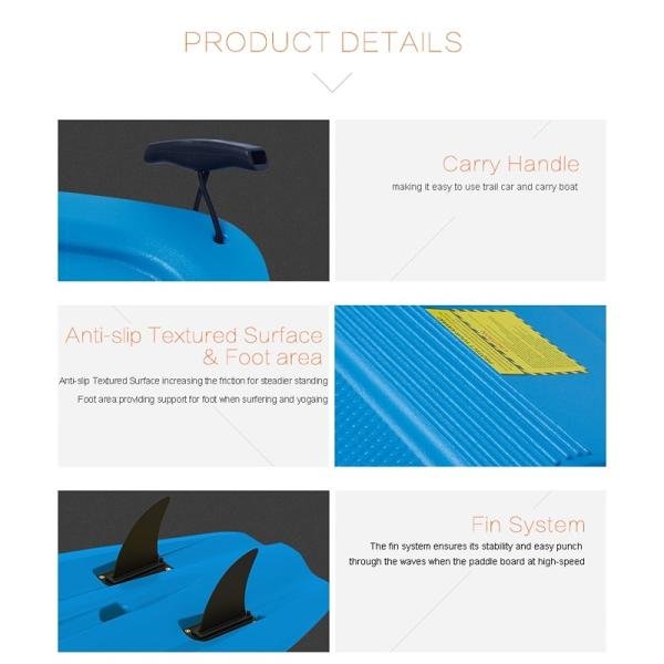 OCEAN X SEAFLO ADULT PADDLE BOARD BLUE - SF-S002AS