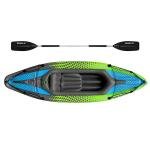 OCEANX SEAFLO INFLATABLE KAYAK SOLO GREEN - OXSFIK9PVC