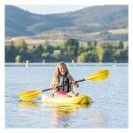 LIFETIME WAVE 72" YOUTH KAYAK WITH PADDLE - YELLOW (6FT, CAPACITY UP TO 59kg) - 90841
