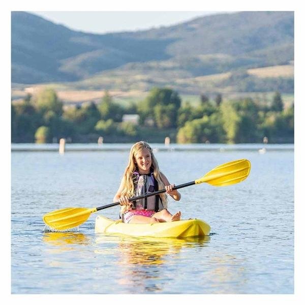 LIFETIME WAVE 72" YOUTH KAYAK WITH PADDLE - YELLOW (6FT, CAPACITY UP TO 59kg) - 90841