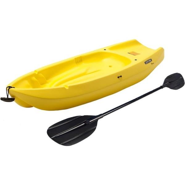LIFETIME WAVE 72" YOUTH KAYAK WITH PADDLE - YELLOW (6FT, CAPACITY UP TO 59kg) - 90841