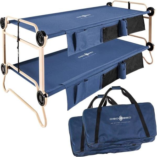 Disc-O-Bed Disc-O-Bed XL w/ Organizers, Navy - DBOBEDXLXTFPNV