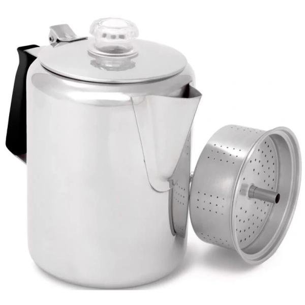 GSI Glacier Stainless 9 Cup Perc W/Silicone Handle 65209