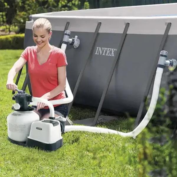 INTEX SAND FILTER 1600 GALLON & SALTWATER SYSTEM (18ft) 56678