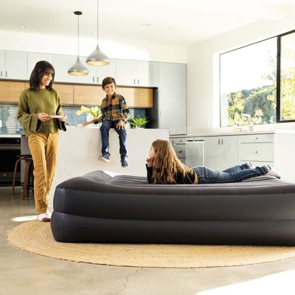INTEX DURABEAM TWIN PILLOW REST AIRBED W/E.PUMP(99x191x42) 64122