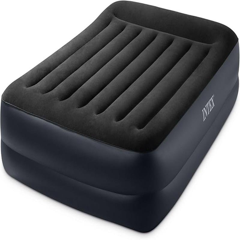 INTEX DURABEAM QUEEN PILLOW REST AIRBED W/E.PUMP(152x203x42) 64124