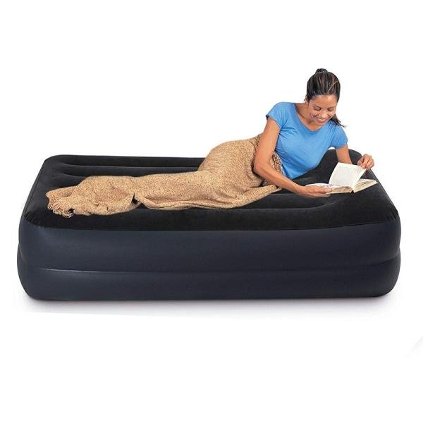 INTEX DURABEAM TWIN PILLOW REST AIRBED W/E.PUMP(99x191x42) 64132