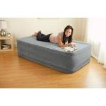 INTEX TWIN COMFORT PLUSH AIRBED W/E.PUMP(99x191x46) 64412