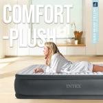 INTEX TWIN COMFORT PLUSH AIRBED W/E.PUMP(99x191x46) 64412