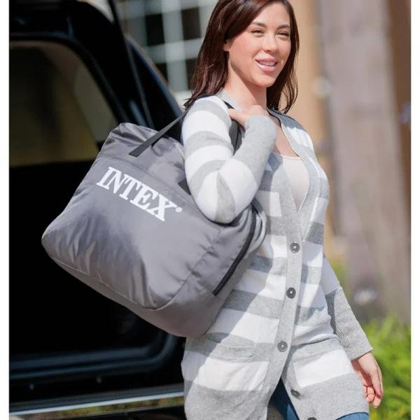 INTEX FULL COMFORT-PLUSH AIRBED W/E.PUMP(137x191x33) 67768