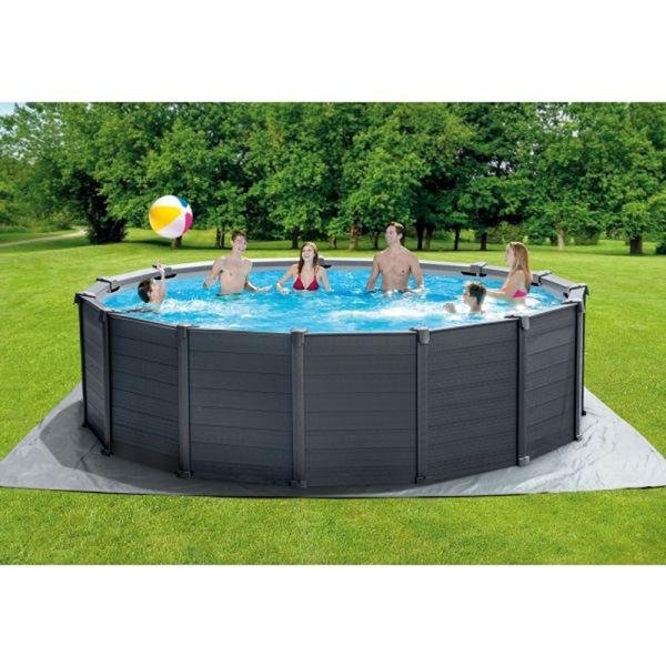 INTEX GRAPHITE GRAY PANELTM POOL SET, Ages 6+ - 26384