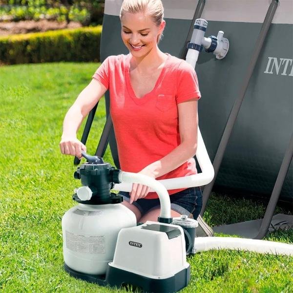 INTEX SX2100 SAND FILTER PUMP(220-240 Volt), 2100 gal./hr - 26646