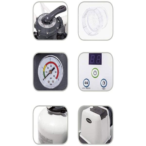 INTEX SX3200 SAND FILTER PUMP (220-240 Volt), 3200 gal./hr - 26652