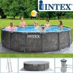 INTEX GREYWOOD PRISM FRAMETM PREMIUM POOL SET, Ages 6+ - 26744