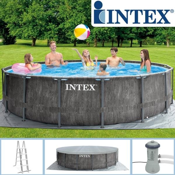INTEX GREYWOOD PRISM FRAMETM PREMIUM POOL SET, Ages 6+ - 26744