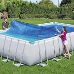 INTEX SOLAR POOL COVER, Fits 24' x12' Rectangular Frame Pools - 28017