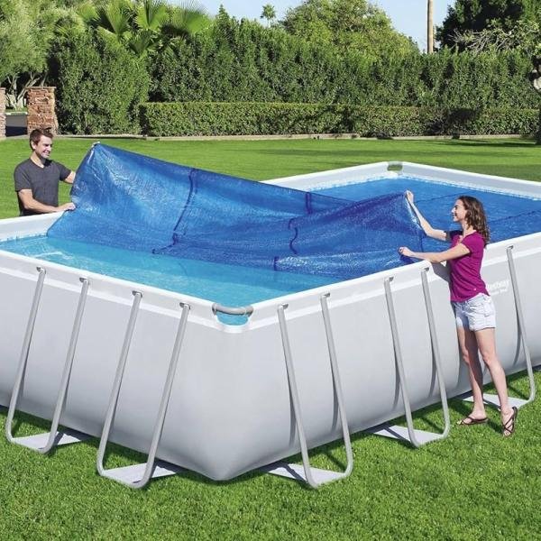 INTEX SOLAR POOL COVER, Fits 24' x12' Rectangular Frame Pools - 28017