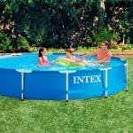 INTEX METAL FRAMETM POOL SET (w/220-240V Filter Pump), Ages 6+ - 28212