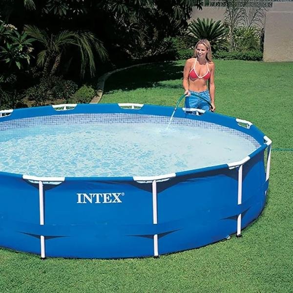 INTEX METAL FRAMETM POOL SET (w/220-240V Filter Pump), Ages 6+ - 28212