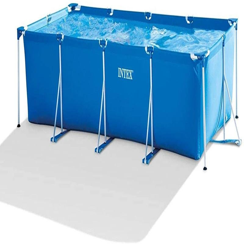 INTEX RECTANGULAR FRAME POOL SET (w/220-240V Filter Pump), Ages 6+ - 28274