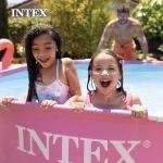 INTEX PINK METAL FRAME TM POOL, Ages 6+ - 28290