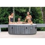 INTEX 4-PERSON GREYWOOD DELUXE ROUND BUBBLE SPA SET, (220-240 Volt), Age 6+ - 28440