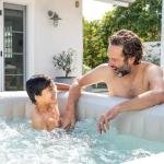 INTEX 4-PERSON CHEVRON DELUXE SQUARE BUBBLE SPA SET, (220-240 Volt), Age 6+ - 28446