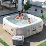 INTEX 6-PERSON CHEVRON DELUXE SQUARE BUBBLE SPA SET, (220-240 Volt), Age 6+ - 28472