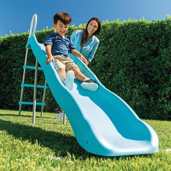 INTEX 2.44M FREESTANDING SLIDE, Age 3-10 - 44107
