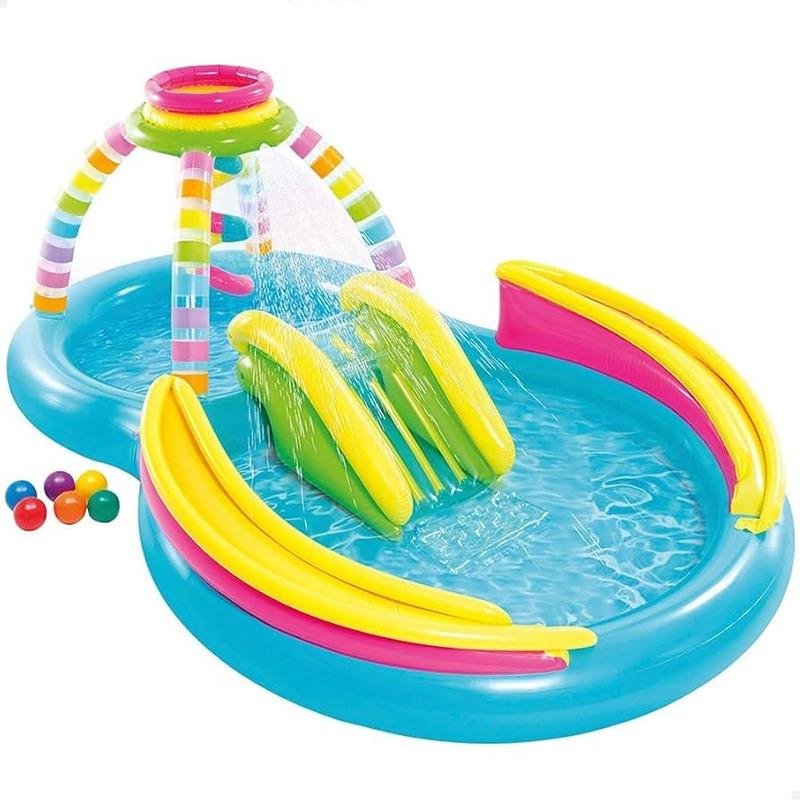 INTEX RAINBOW FUNNEL PLAY CENTER, Ages 2+ - 56137