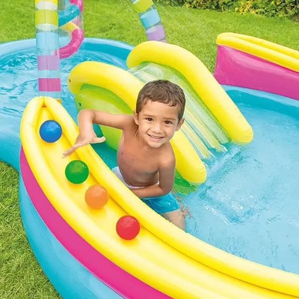 INTEX RAINBOW FUNNEL PLAY CENTER, Ages 2+ - 56137
