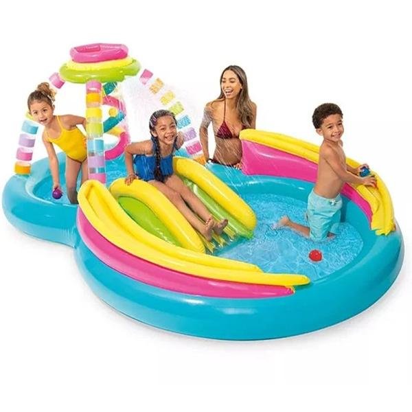 INTEX RAINBOW FUNNEL PLAY CENTER, Ages 2+ - 56137