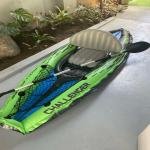 INTEX CHALLENGERTM K1 KAYAK (with 86" Aluminum Oars, 68614), w/ Cargo Net - 68305