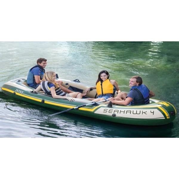 INTEX SEAHAWKTM 4 BOAT SET (with 54" Aluminum oars, 68614) - 68351