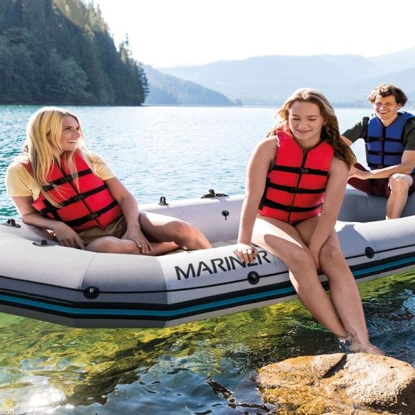 INTEX MARINERTM 3 BOAT SET (with 54" Aluminum Oars, 68605) - 68373