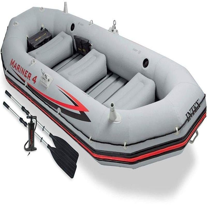 INTEX MARINERTM 4 BOAT SET (with 54" Aluminum Oars, 68605) - 68376