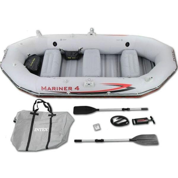 INTEX MARINERTM 4 BOAT SET (with 54" Aluminum Oars, 68605) - 68376