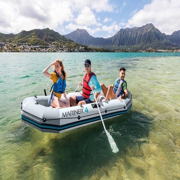 INTEX MARINERTM 4 BOAT SET (with 54" Aluminum Oars, 68605) - 68376