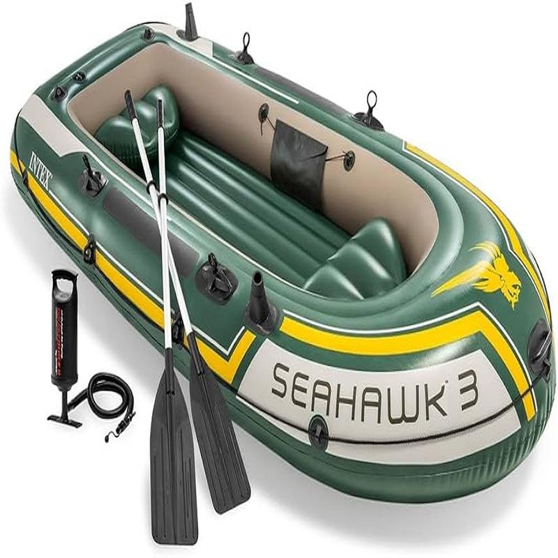 INTEX SEAHAWKTM 3 BOAT SET (with 54" Aluminum oars, 68614) - 68380