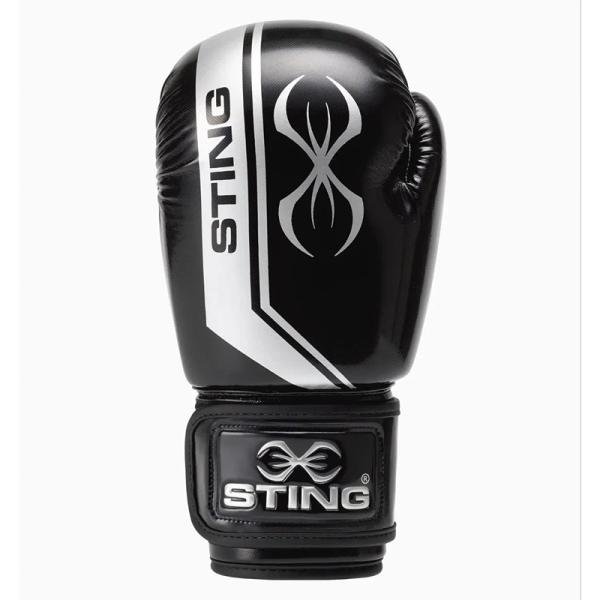 STING ARMALITE BOXING GLOVE - 16oz - BLACK / SILVER - 1029309