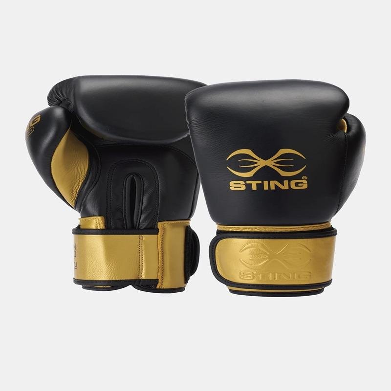 STING EVOLUTION BOXING GLOVE - 12oz - WHT/GOLD - 1030305