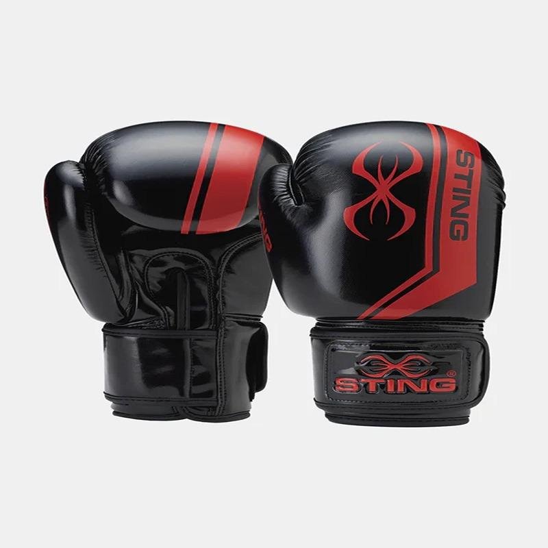 STING ARMALITE BOXING GLOVE SABG-1212 - 10oz - BLK/RED - 1031579