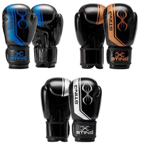 STING ARMALITE BOXING GLOVE - 10oz - BLACK/ELECTRIC BLUE - 1031946