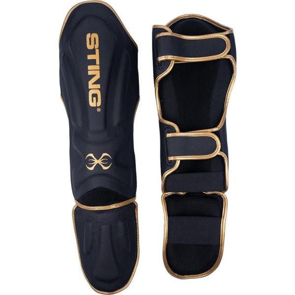 STING HD SHIN & FOOT PROTECTORS - M - BLK/GOLD - 1032057
